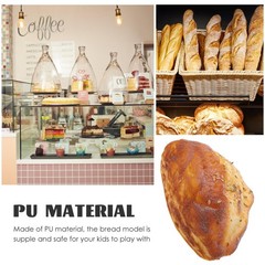 Artificial Faux Coconut Bread Realistic Simulation Prop 6.10×3.54×2.75 Inch