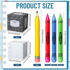 School Celebration Decorations Classroom Composition Book Balloon Boxes Infla…