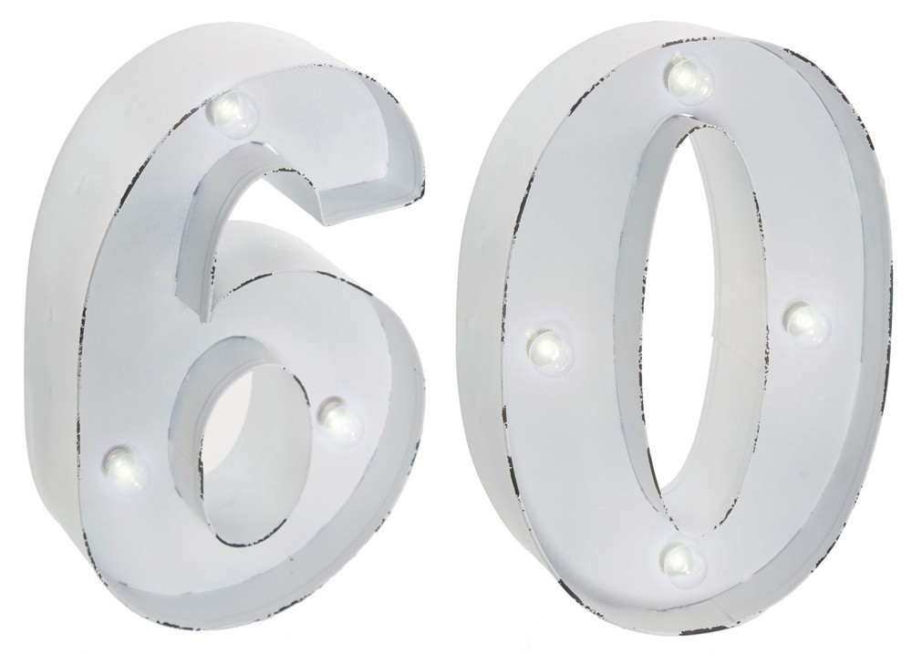 60th Birthday Party LED Light – Wall Mounted NEW
