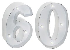 60th Birthday Party LED Light – Wall Mounted NEW