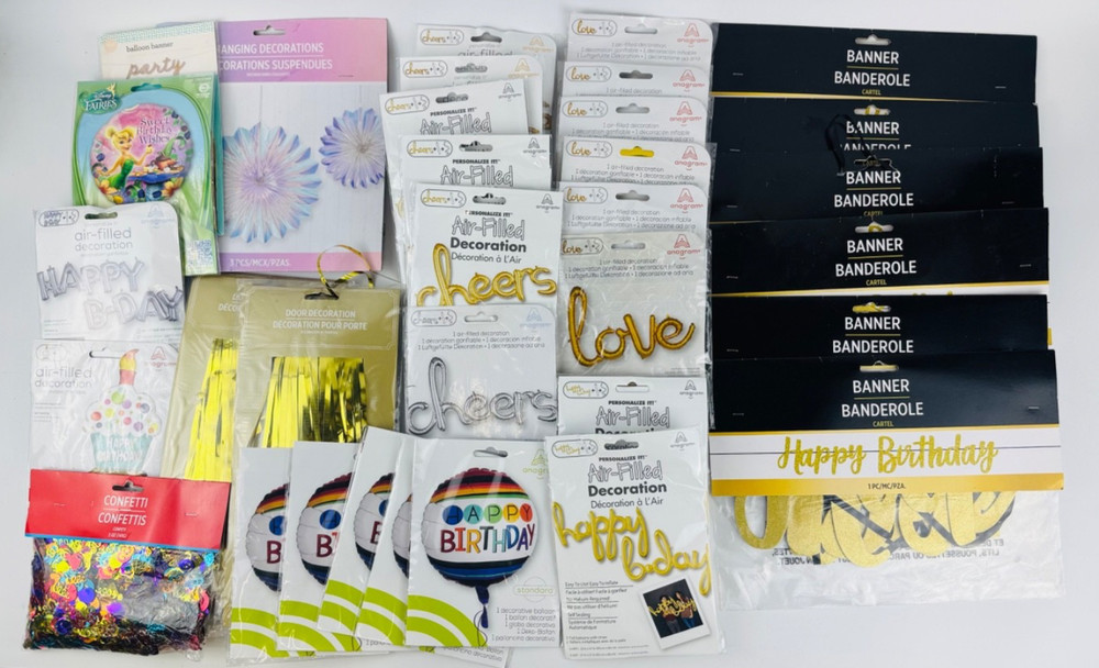 Birthday Party Supply Bundle Lot Party Birthday Bundle Supplies 33 Items