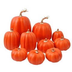 7Pcs Foam Pumpkins Ornaments For Fall Harvest Seasonal Thanksgiving Day Home