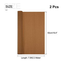 Crepe Paper Roll 7.5ft Long 20 Inch Wide for Wedding,Dark Brown 2pcs