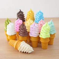 1Pcs Ice Cream Display Props Cute Ice Cream Model Home Fake Dessert Decor Mini
