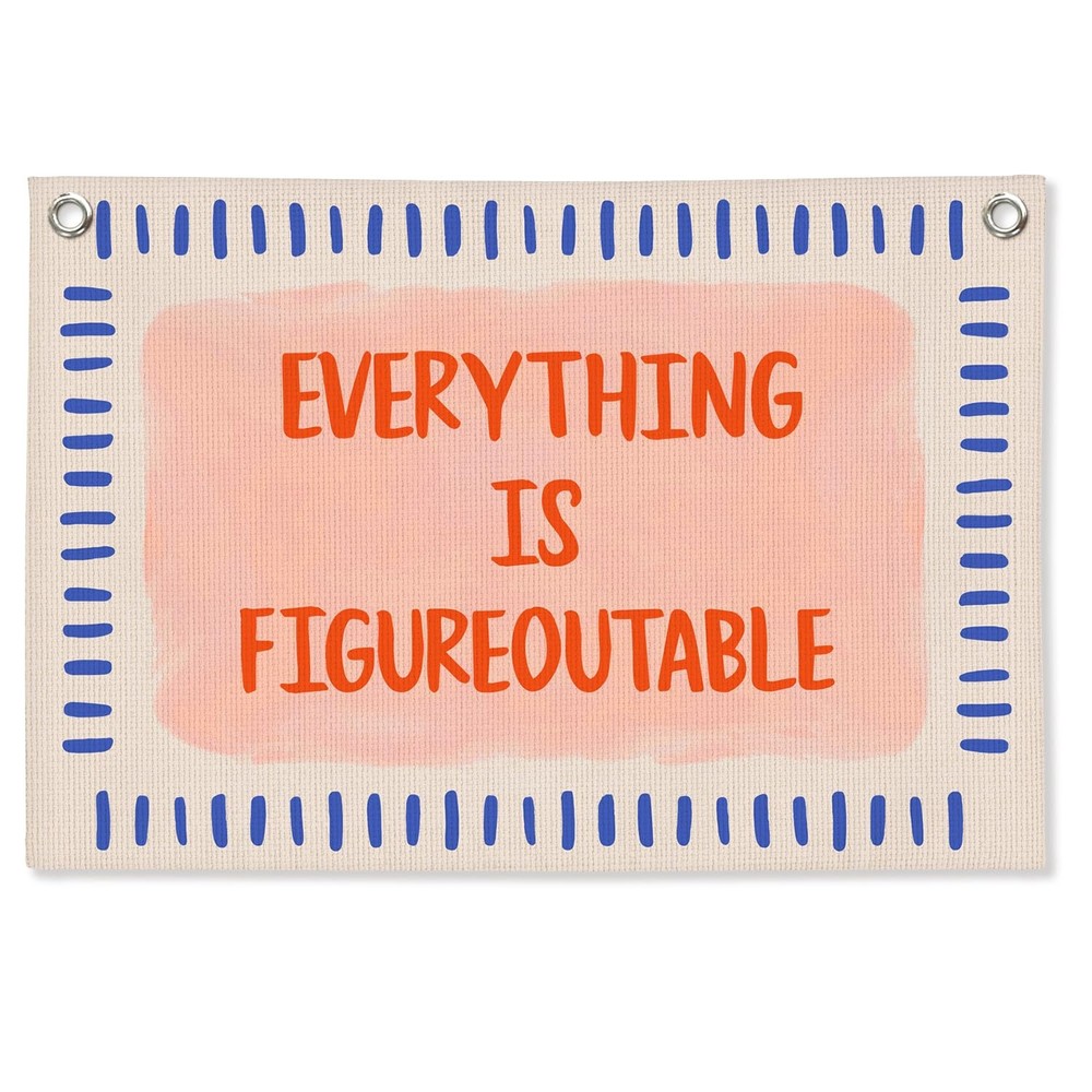 Everything is Figureoutable Positive Affirmations Wall Art Decor Wall Hanging…