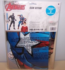 Marvel Avengers Scene Setter Backdrop – 65″ x 65″ | Plastic | 2 Pcs Wall Decor