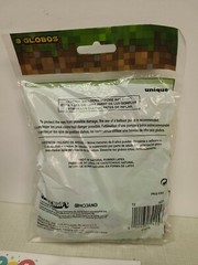 Gamer party supplies, MINECRAFT theme balloons, gamer shirt Kid M, bday hats