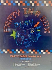 Birthday Party Decorations Video Game Gamer Themed Kit Box Banner Tablecloth
