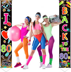 70S 80S Party Decoration 90S 80S Banner I Love 1980S Backdrops Back to the 1980S