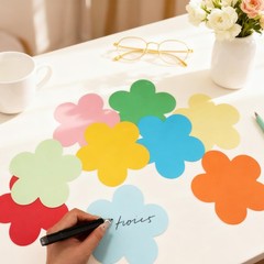 Flower Cutouts Paper Classroom Bulletin Board Assorted Colors DIY 117 PCS