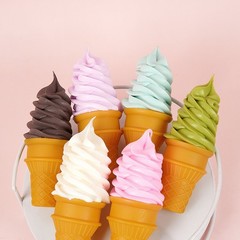 1Pcs Ice Cream Display Props Durable Ice Cream Model Cute Fake Dessert Decor