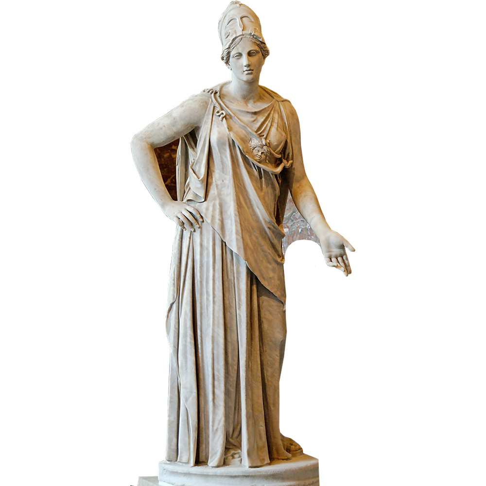 H99997 Athena Pallas Ancient Greek Goddess Ancient Greece Cardboard Cutout Stand