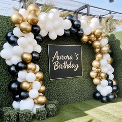 White Balloons 129pcs Different Sizes 18 12 10 5 Inch for Garland Arch, Latex…