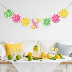 2 Pcs Lemonade Stand Banner Lemonade Stand Supplies Pink Yellow Summer Party …