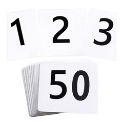 Double Sided Numbered Seats Cards for Weddings and Event Portable Place Card