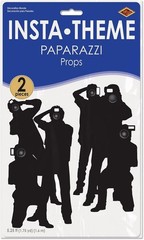 2-Count Paparazzi Cutouts, Thin Printed Clear Plastic Hollywood Photographers…