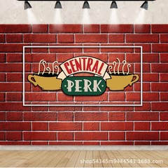 Central Perk Friends Backdrop Retro TV Show Birthday Banner Photo Background
