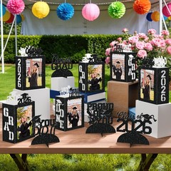10PCS Graduation Table Centerpiece Boxes 2026 Photo Display With String Lights