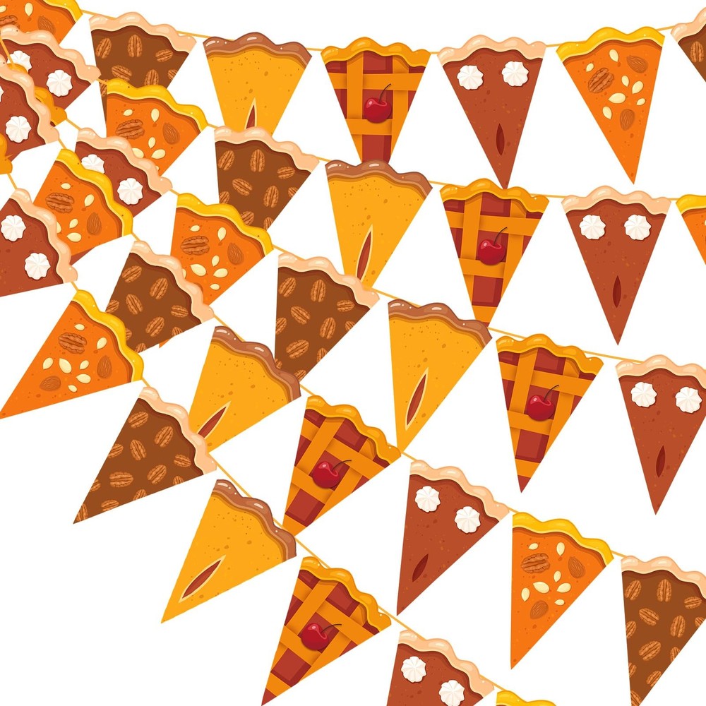 Gersoniel 5 Pieces Fall Thanksgiving Party 12.2 inches x 118.1 inches, Orange