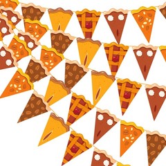Gersoniel 5 Pieces Fall Thanksgiving Party 12.2 inches x 118.1 inches, Orange