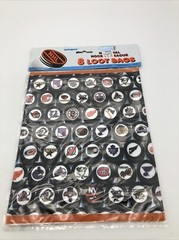 Early 2000’s NHL Team Logo Party Loot Bag 8 Ct 9”x6” New Sealed