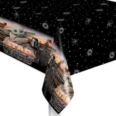 2 Star Wars Mandalorian TheChild Tablecover Baby Yoda Grogu Birthday Party 54×84