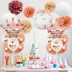 Table Centerpiece Balloons Stand Kit Include Rose Gold Latex Confetti Balloon…