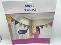 Happy Birthday Banner Kit Customizable Any Age Amscan
