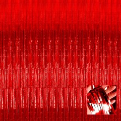 Red Foil Fringe Curtain Backdrop Metallic Tinsel Streamers 3.28×6.56 Ft 4 Pack