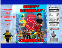 ROBLOX PERSONALIZED KIDS PARTY DECOR BIRTHDAY CUSTOM NAME DECORATION CHILDREN