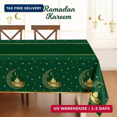 Childom 3 Pack Ramadan Table Cloth,Ramadan Decorations for Home,54″ x 108″ Eid M