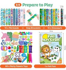 Kid’s Happy Birthday Decorations Kit – 505-Piece Set with Gold Decor, Tableware,