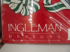 RARE VINTAGE INGLEMAN DESIGNS 16 PIECE CHRISTMAS PLAID,GEESE AND GREENS NOS