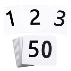 Double Sided Numbered Seats Cards for Weddings and Event Portable Place Card