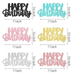Happy Birthday Centerpiece Sticks Colorful Cheer to Birthday Table Toppers 12…