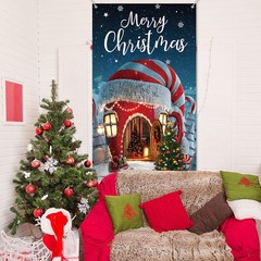 Irenare Christmas Decorations Merry 70.9 x 35.4 inches, Multicolor