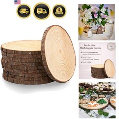 Set of 10 Medium 9-11″ Wood Slices for Centerpieces! Wedding and Baby Shower …