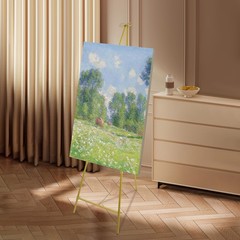 Luxury Gold Bow Display Easel Stand Elegant Metal Floor Standing Frame Holder