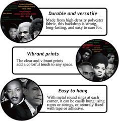 Black History Month Decorations Juneteenth Banner Pan African American Black His