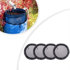 Outdoor Mesh Cover for Rainwater Collection with Drawstring and Design