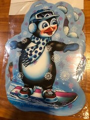 Penguin Diecut Cutouts Decoration 1999 Beistle Four Pack of 16″ NOS