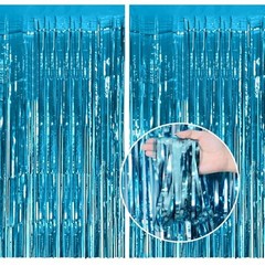 77Pcs Blue Happy Birthday Party Decorations Kit, Happy Birthday Light Blue