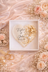Personalized Wedding Favor Magnet, Elegant Wedding Magnets for Guests