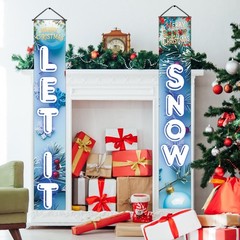 3Pcs Christmas Decorations Outdoor Indoor â€“ Merry Christmas Banner Set with…