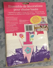 Happy 1st Birthday High Chair Decorating Kit