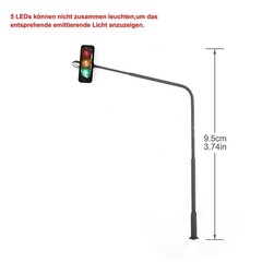 For Rail & Building Layout Model Traffic Light Kit LED Ornament With Resistors