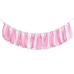 Pink and White Gingham Banner/Garland – First High Chair Banner,Gingham Garla…