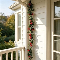 2 Pack 11.5Ft Artificial Rose Garland,Fake Roses Vines, Flexible Silk Flower …