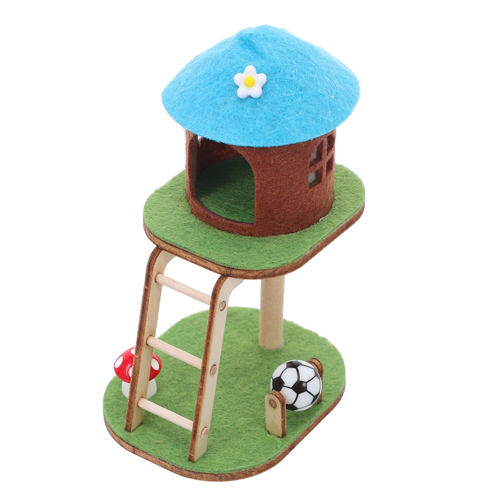 Mini Cat Climbing Frame Ornaments Dollhouse Decor Bedroom Furniture Shelves