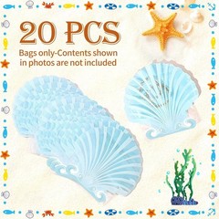 20pc Blue Seashell Hangover Kit Bags Beach Bachelorette Party Favors Last Toast